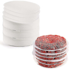Hamburger Discs, 500 Pieces, Round, 12 cm, Non-Stick Parchment Paper for Hamburger Press and Batter