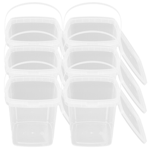 6Pcs Fyrkantiga För Glass