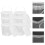 6Pcs Fyrkantiga För Glass 6