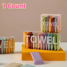 (Multicolor, 14 Counts/Box) Portable Compressed Disposable Towel, 1 Box Thickened Compression Disposable Face Towel, Perfect for Travel & Home Use