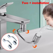 (Two packs) Faucet extender 1080 rotating faucet adapter with filter faucet accessories for kitchen and bathroom easy to install and use
