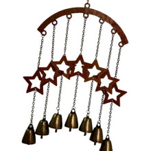 Garden Door Handmade Hanging Chime-five pointed star be