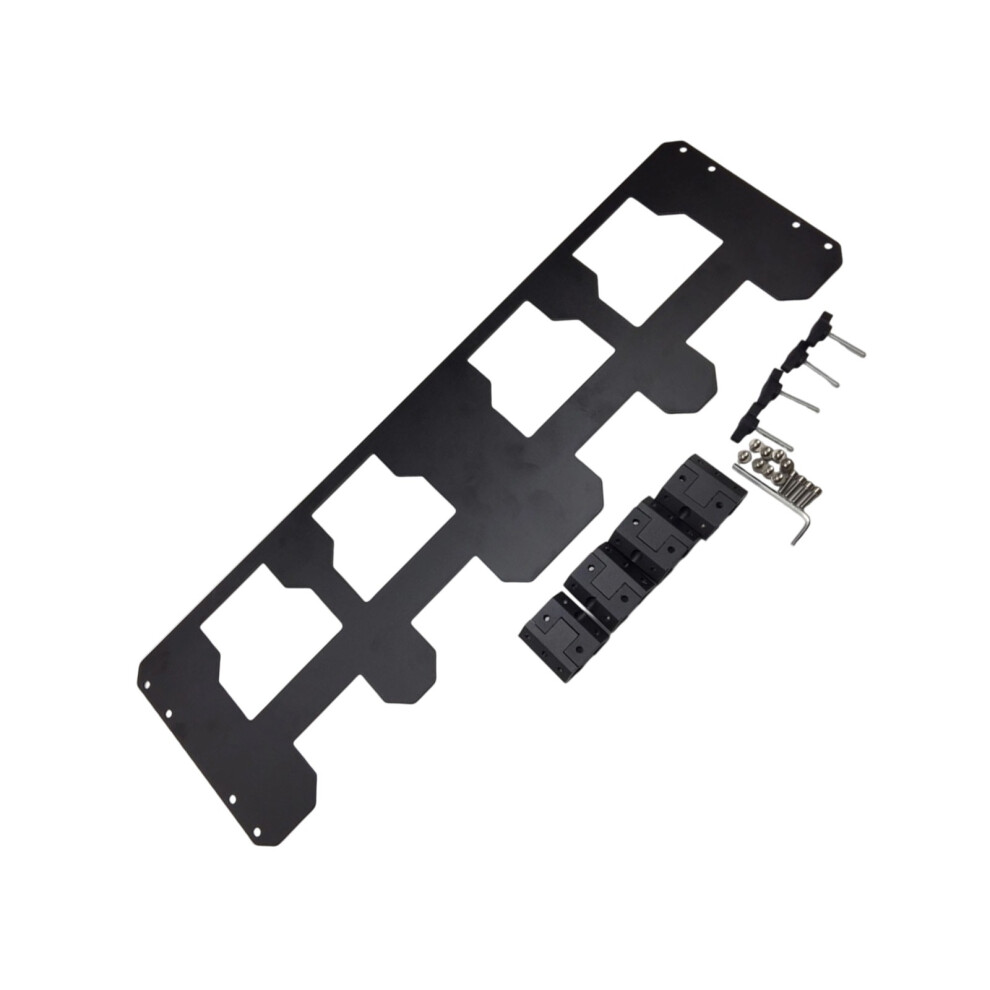 Strong Mild Steel Tool Storage Rack Easy Installation-Black 7754000212026