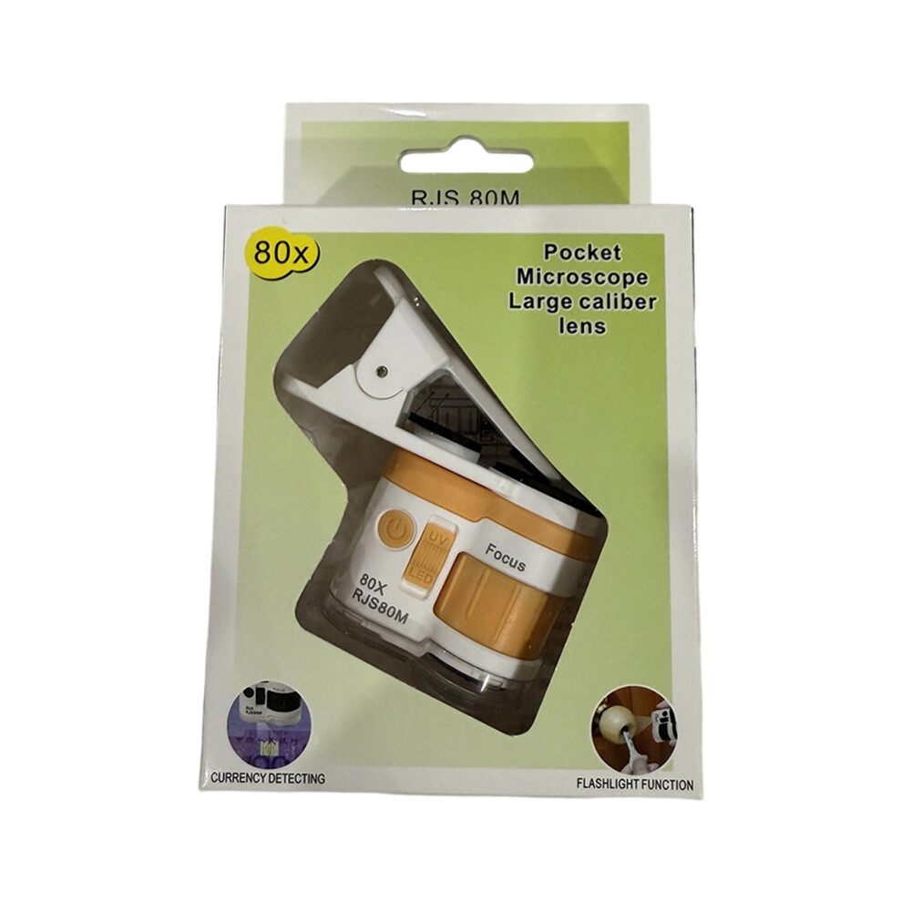 Kids Discovery Microscope Magnifier With-Orange. 80 Times 7754000211968