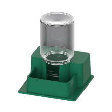 Automatic Reptiles Water Dispenser With Transparent-Dark green