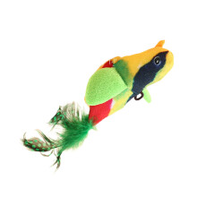 Cats Bird Toy Chirping Interactive Teasing Sparrow Fun-Yellow