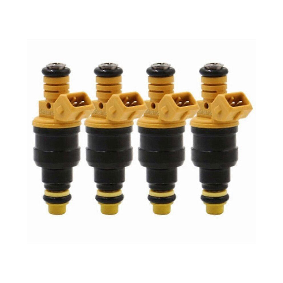 Kikidex (As Show, One Size) 4Pcs Car Fuel Injectors Set 0280150762 Fit For Peugeot 405 505 Volvo 240 244 245 740 780 940 1.9L 2.2L 2.3L