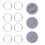 1 Set 20 St 3 Cm Binderingsringar För Blad Nyckelringar (Silver) 4
