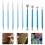 1Set DIY Clay Sculpting Tool Set Ergonomic Silicone Dotting Pen Blue 2