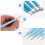 1Set DIY Clay Sculpting Tool Set Ergonomic Silicone Dotting Pen Blue 8