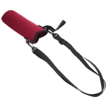 Rood Waterfleshouder Met Schouderband Stoffen Isolerende Sleeve