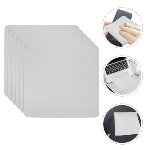 6Pcs Glasögonputsduk Mikrofiberlinsduk Linsrensning Tillbehör 1