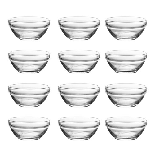 12St Glasmaterial Skålar För Pudding Gelé Tårta