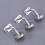 3 Delar Handtag Väggfäste Hållare I Rostfritt (Silver) 5