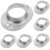6Pcs Handrail Base Flange Rörfästen Räcke Postfäste Tjocka Hållbara 1