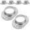 6Pcs Handrail Base Flange Rörfästen Räcke Postfäste Tjocka Hållbara 7
