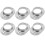 6Pcs Handrail Base Flange Rörfästen Räcke Postfäste Tjocka Hållbara 6