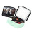 LED Lighted Makeup Organizers Bag Waterproof PU Materials-Green 1