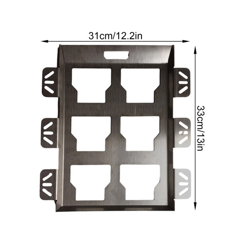Multiple Face Set Mounting Parenthesis Untarnished-2 sets 2
