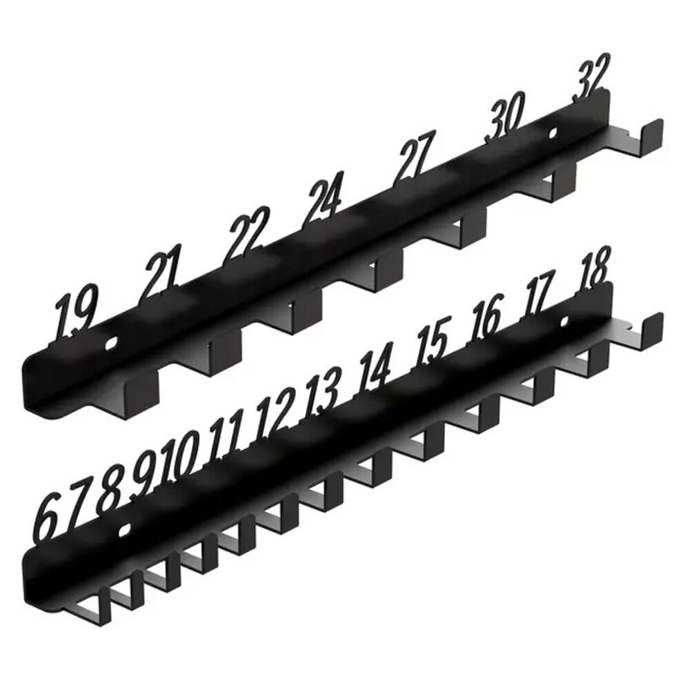 Heavy Duty Metal Wall Mounted Wrench Organizers-Set Hooks 7754000212569