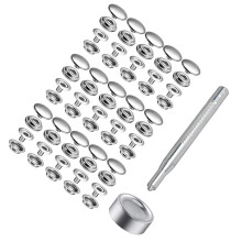 Stainless Snaps Fastener Kit 15mm Metal Button for Garments and