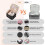 Stylish Quilted Makeup Pouches Convenient Shoulder Strap-Black 5