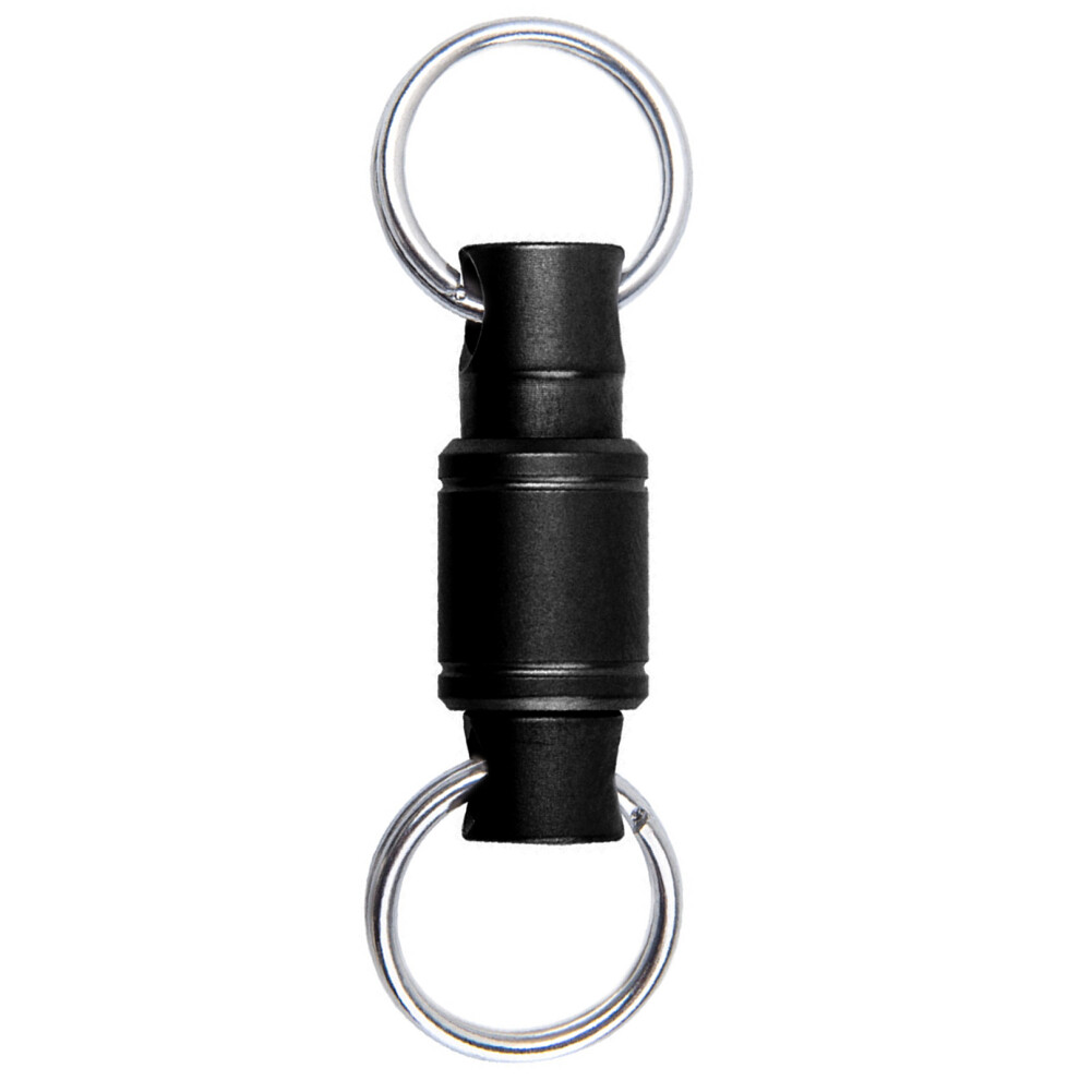 Titaniums Alloy Key Organizers Swivels Split Key-Black 7754000213290