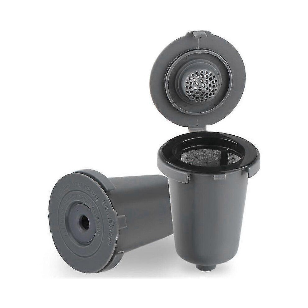 Kikidex (As Show, One Size) 2 Pcs Grey Reusable Filter Cups Compatible With Cuisinart Single - Serve Coffee Makers
