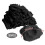 (As show, Black) 100 Pieces Disposable Net Bouffant Cap Non Woven Dustproof 5