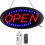 (As show, One size) Led Open Sign With Remote, Super Bright Motorized Illuminated Business Sign, Timer Function, 2 Light 1