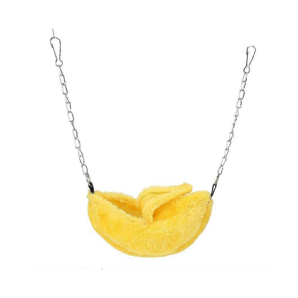 Kikidex (As Show, One Size) Yellow Banana-Shaped Pet Nest House