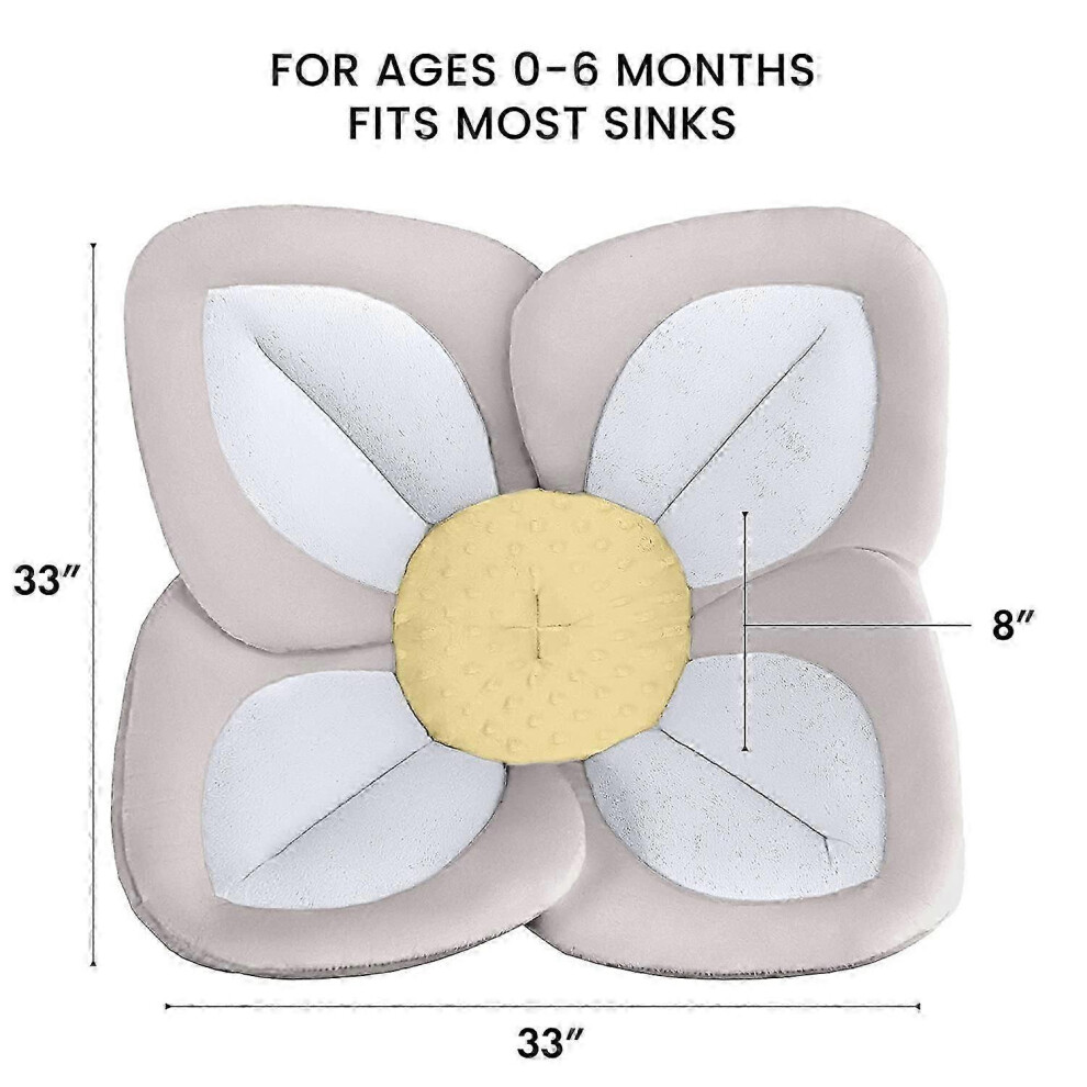Kikidex (As Show, One Size) Blooming Bath Lotus - Baby Bath Seat For Sink - Premium Baby Bathtub - Newborn Bath