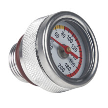 Oil Temperature Gauge Motorbike 0-200C Aluminium Alloy M30x1.5 Replacement Engine Oil Temp Gauge Pointer Clear Scale