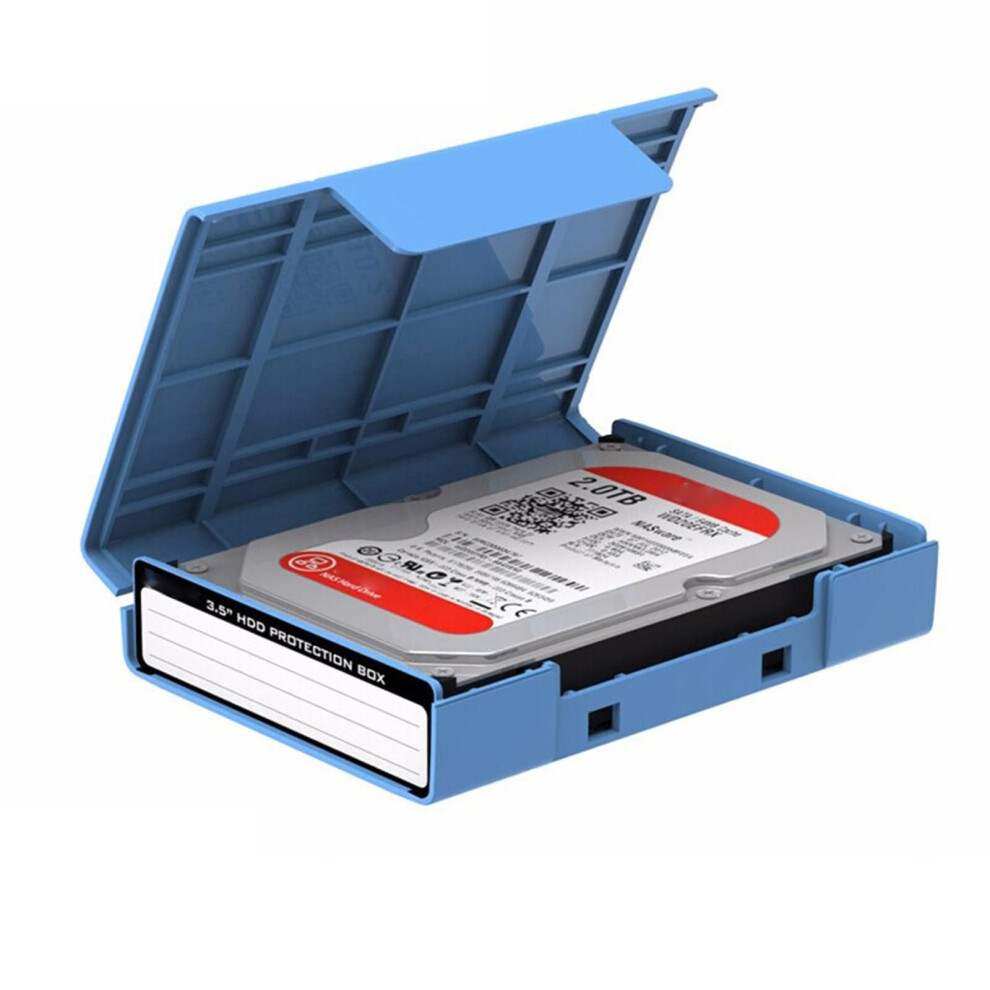 Hard Disk Protective Case 3.5-Inch Shockproof Hdd Storage Box For Safe Data Keeping Blue 9105992829453