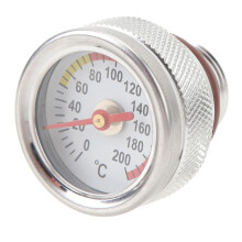 M20 X 1.5 Engine Oil Temperature Gauge, 0-200C, Aluminium Alloy, Easy Install, Motorcycle Oil Temperature Gauge