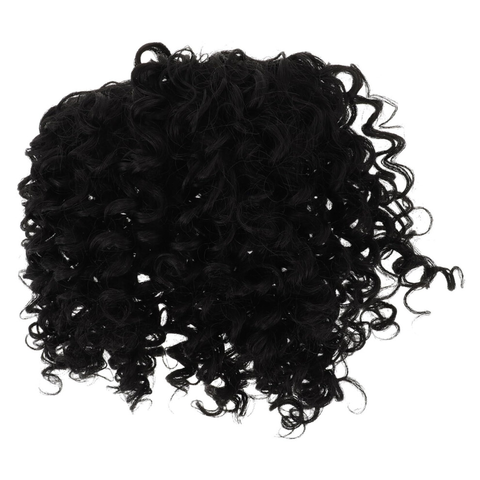 Unisex Human Hair Curly Wig Clip In Extensions For Thinning Hair Women