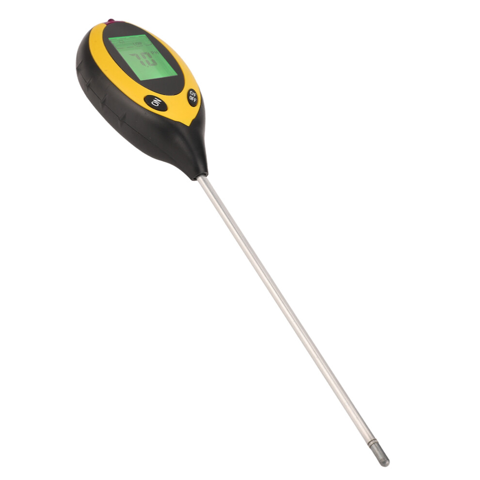 Farm Soil Tester 4 In 1 Digital Ph Humidity Light Temperature Analyzer 4961356800682