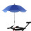 Portable 360 Adjustable Umbrella with Clamp for Strollers & Chairs Blue 1