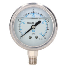 Manometer, Edelstahl, vibrationsbeständig,