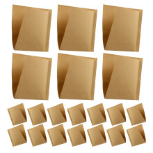 100Pcs Engångs Matpapper Triangelform Fettbeständigt 13X13Cm Khaki