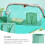 1Pièces Pliantes Bébé En PP Vert Portable Pour Voyage 11