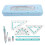 1Ensemble Trousse Règle Triangle Plastique Rose Et 10