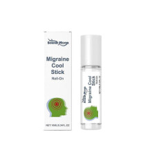 (1pc) 1-3x Roll On Peppermint Oil, Peppermint Oil To Relieve Dizziness On The Skin, Migraine Cool Stick Roll-On, Energy Against Motion Sickness