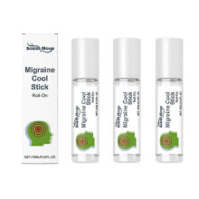 (3pcs) 1-3x Roll On Peppermint Oil, Peppermint Oil To Relieve Dizziness On The Skin, Migraine Cool Stick Roll-On, Energy Against Motion Sickness