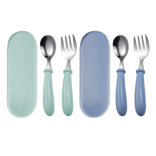 2 Set Barnskedar Gafflar Med Tecknade 1