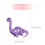 100Pcs Dekorativa Dinosaurier Syknappar Diy 2