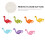 100Pcs Dekorativa Dinosaurier Syknappar Diy 3
