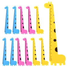 12Pcs Barnlinjaler Portabla Linjaler Tecknad