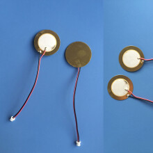 10 St 27 Mm Pjezoelektriska Skivor Med Kopparplatta och Ledskena