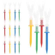 16Pcs Yttre Professionella Tees Plasttees För Utbyte Slumpmässig Färg